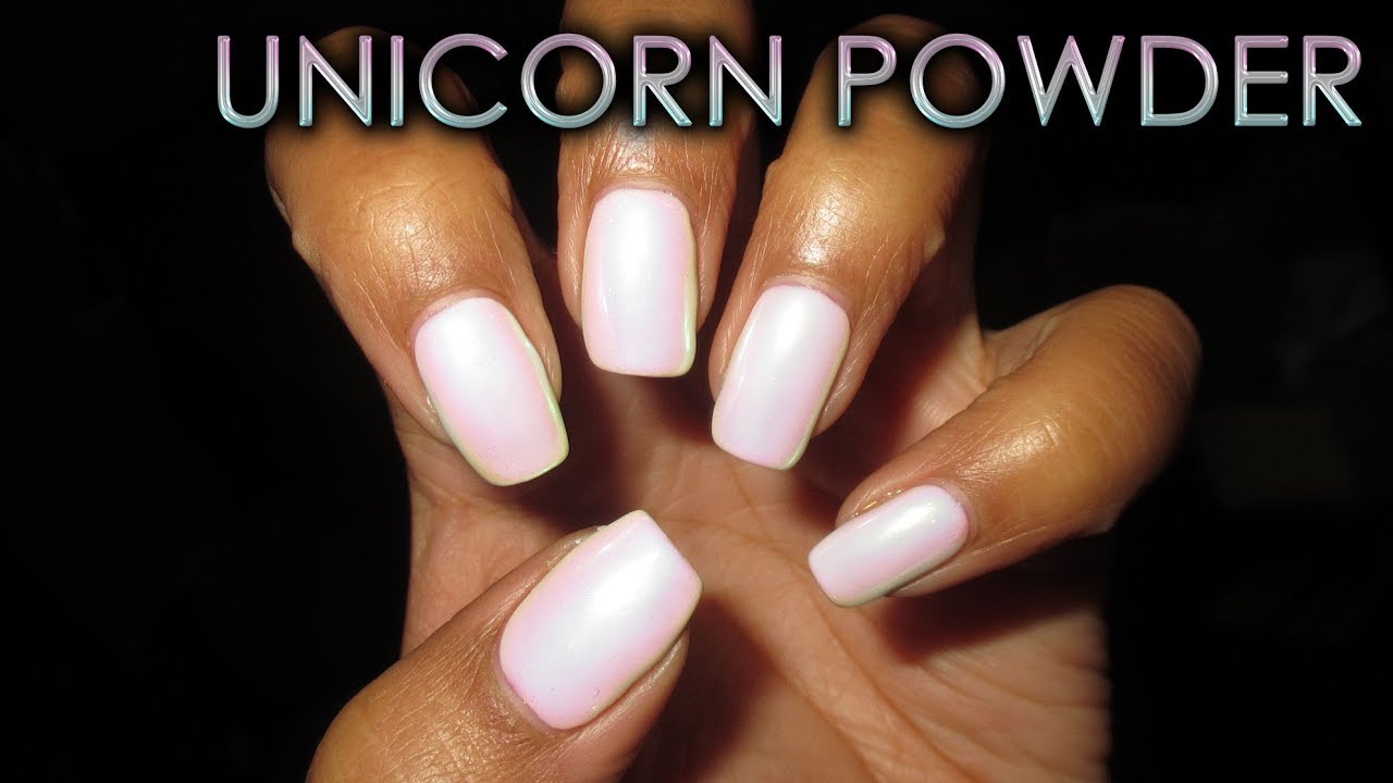 Unicorn Powder Manicure | DIY Nail Art Tutorial