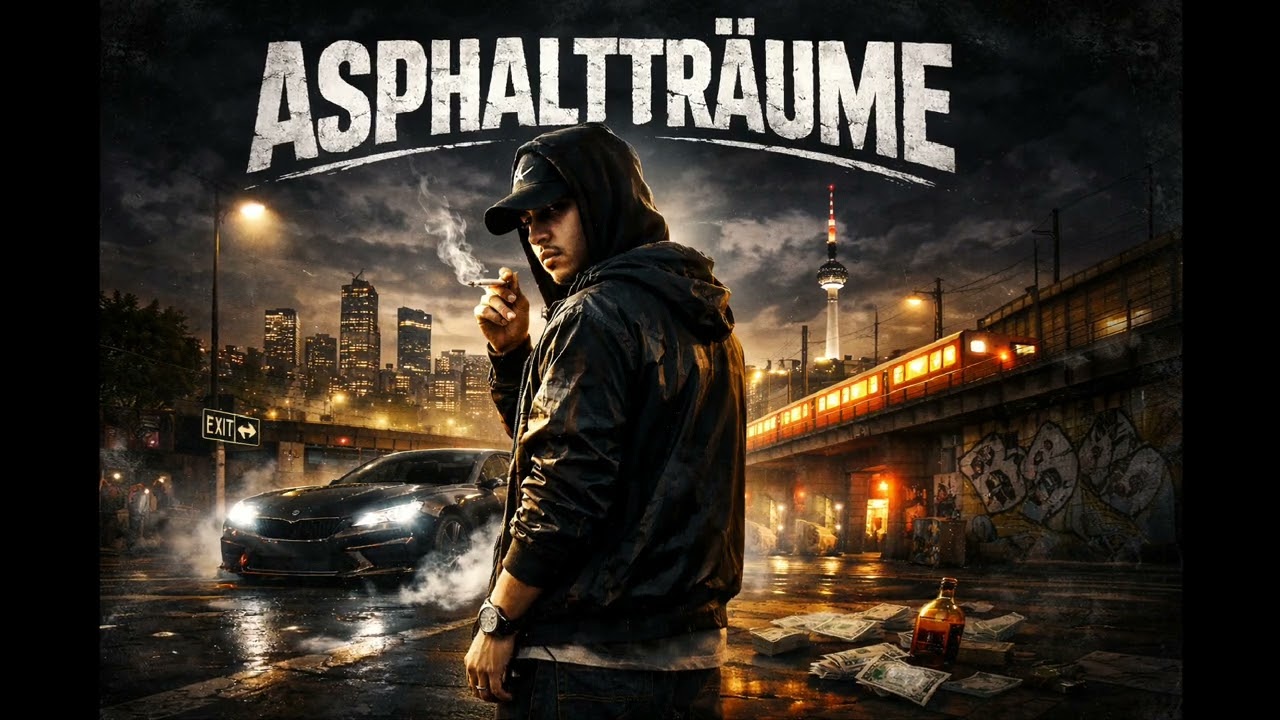 ASPHALTTRÄUME – Straßenrap mit Gitarre & Trap Beat | Deutschrap