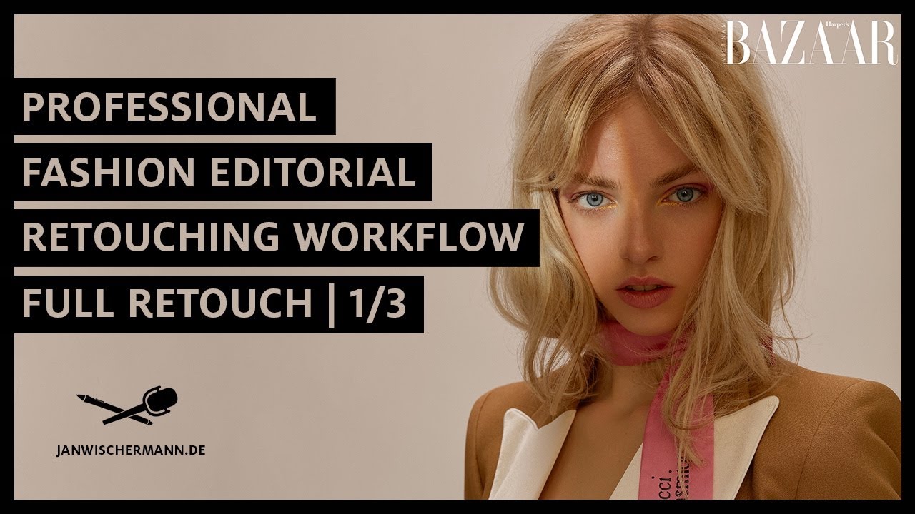 Professional Fashion Editorial Retouching Workflow | Full High End Retouch | Video 1/3