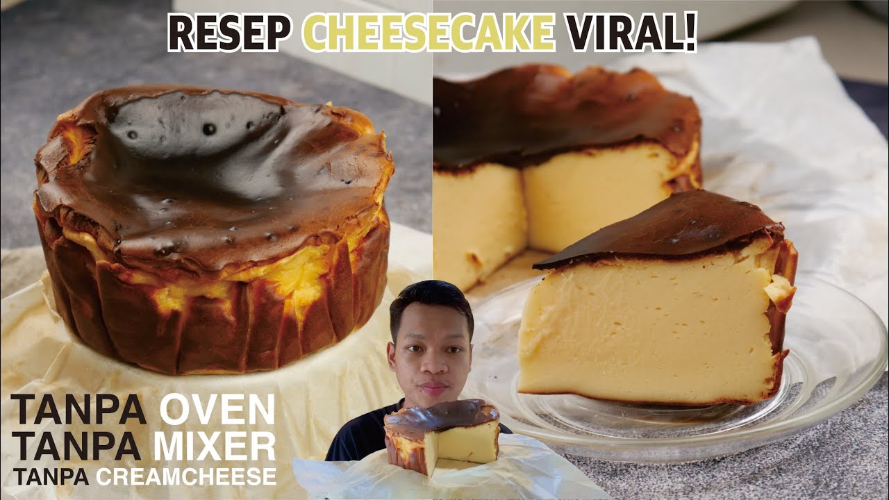 Resep Cheesecake Viral Tanpa Creamcheese Tanpa MIXER & OVEN!! Ekonomis ala Rumahan SEMUA BISA!!