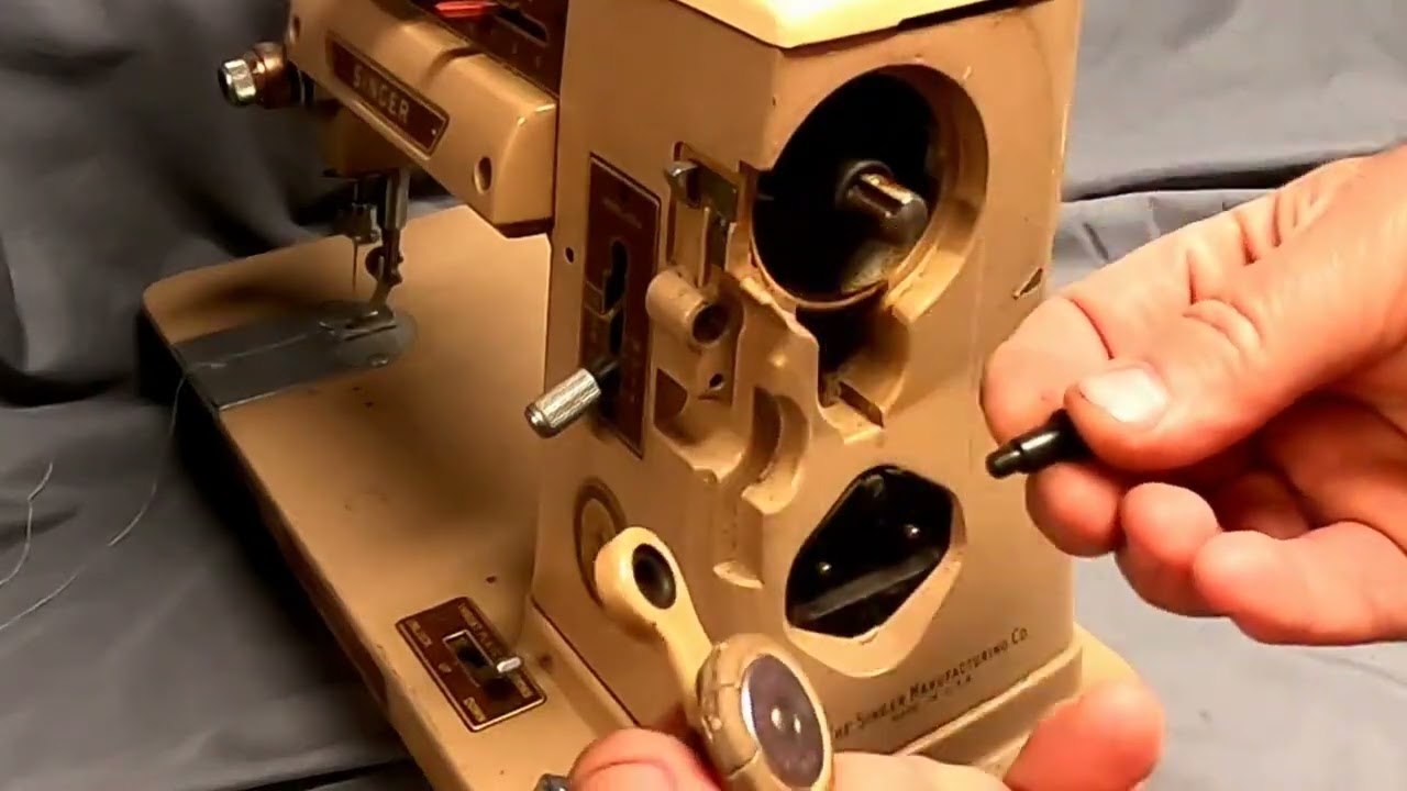Vintage Singer 401A 403A 404 301 301A Sewing Machine Installing Bobbin Winder How To