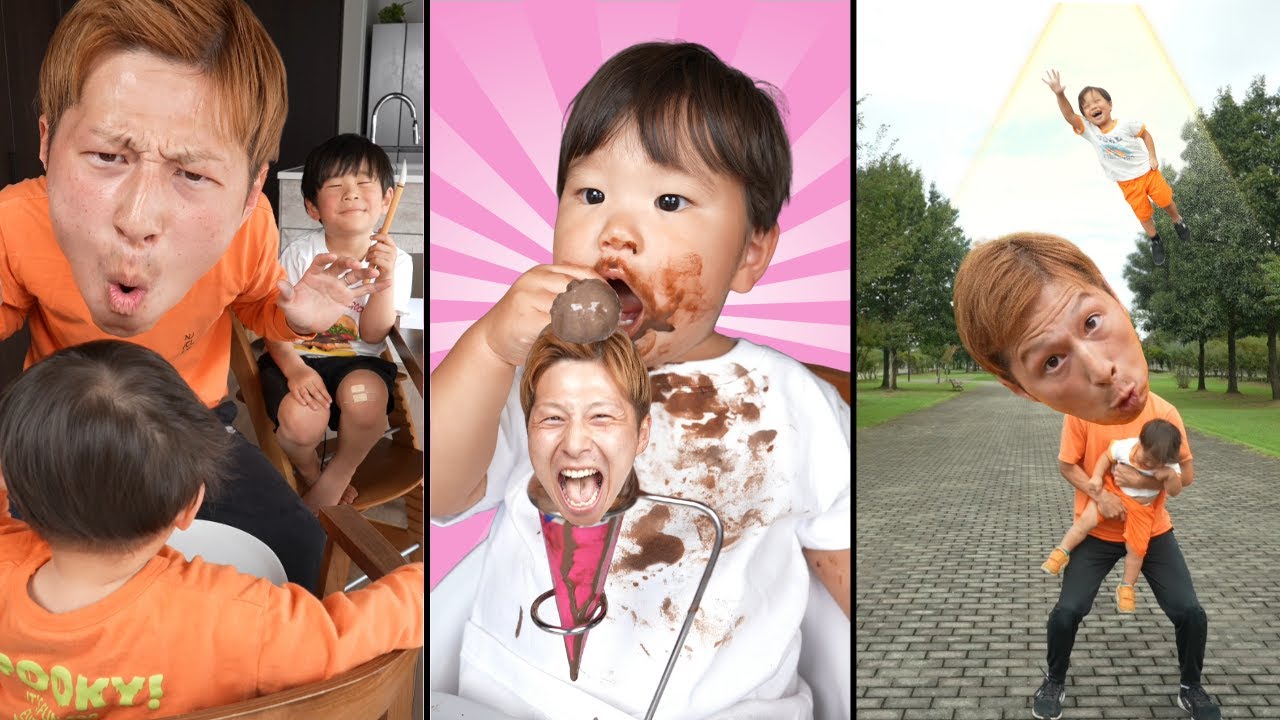 【POP Dad🕺🌈】 Смешное видео Yoshipapa🥳🥳🥳#длинноевидео#よしパパ#ребенок #папа#случилось#мило