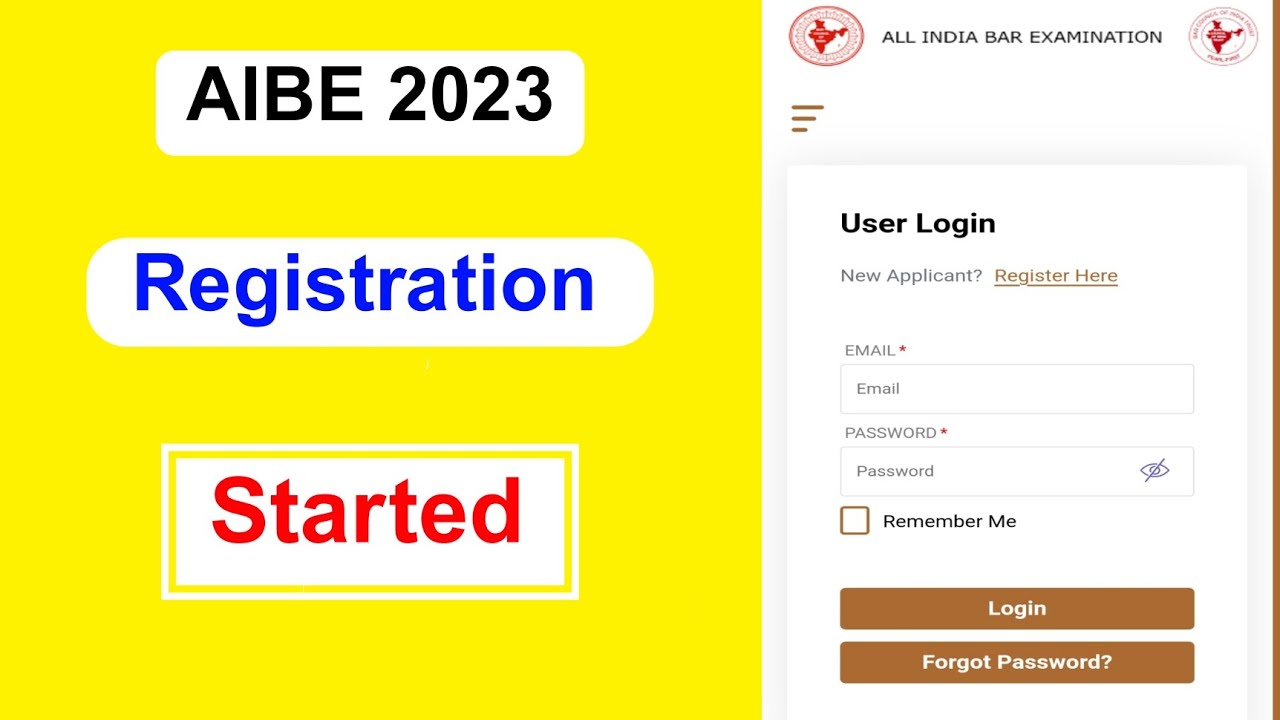 AIBE 2023 Registration Started | How to Fill the application form Full Details Application | MDE