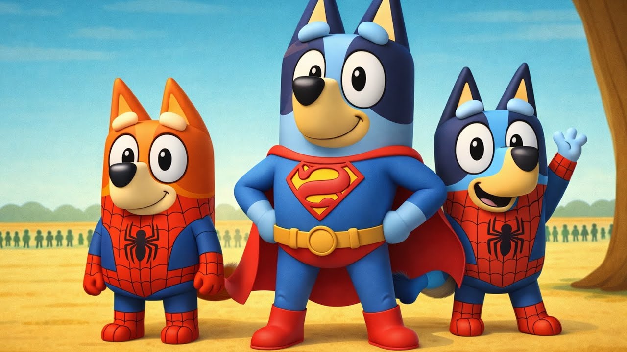 Superhero Dogs : Why Did These Heroes Appear Together? 😳🦸‍♂️ | Funny Bluey Animation