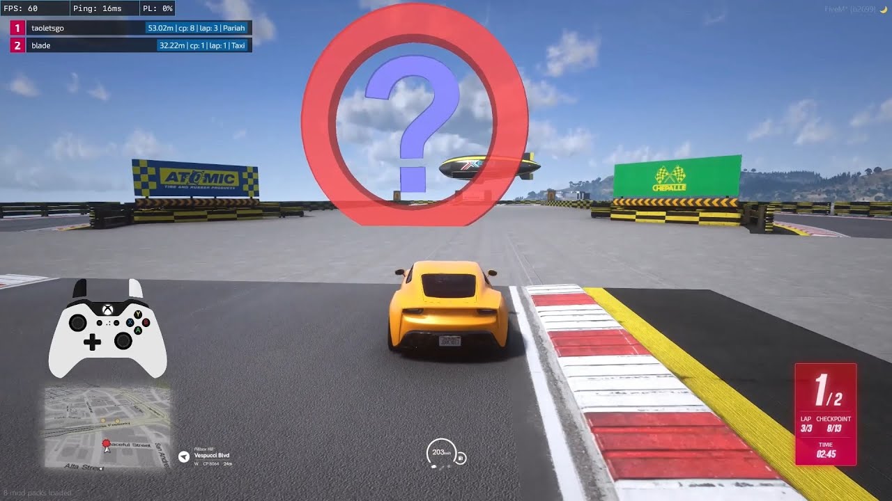 FiveM racing script | Transform race | Random  race | GTA:O UGC races | Showcase