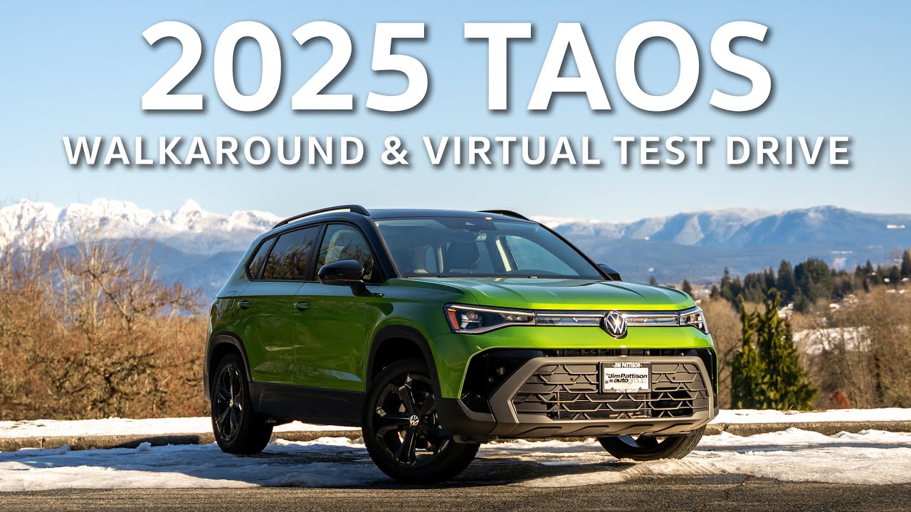 2025 Volkswagen Taos Comfortline Black Edition 4MOTION Walkaround and Virtual Test Drive