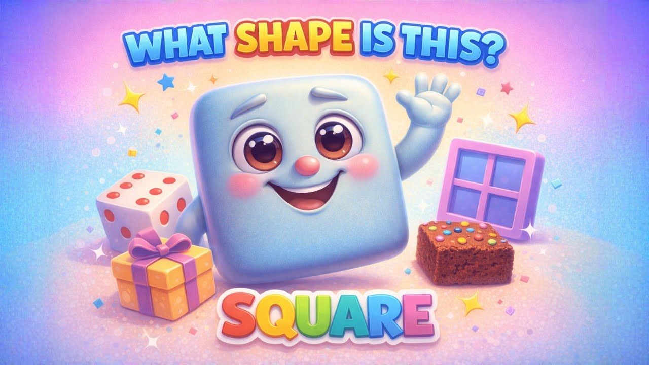 Square Fun! Learn Shapes with Catchy Song  | Songs for Kids