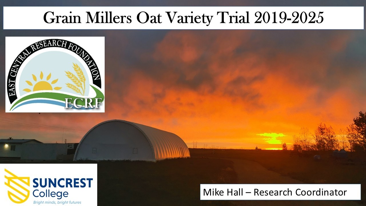 Grain Millers Oat Variety Testing 2019 2025