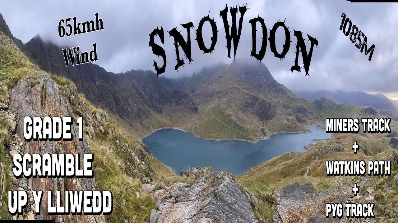 SNOWDON via Y Liwedd ridge! A sketchy, Cold & windy hike/wales, Snowdonia 🏴󠁧󠁢󠁷󠁬󠁳󠁿 14. 10.2021
