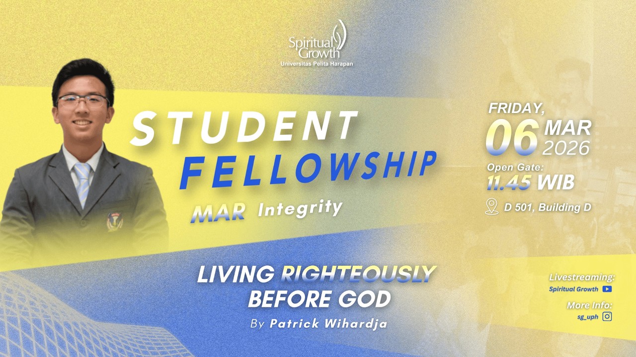 Student Fellowship Spiritual Growth | Growing Through Process And Challenges | 20 February 2026