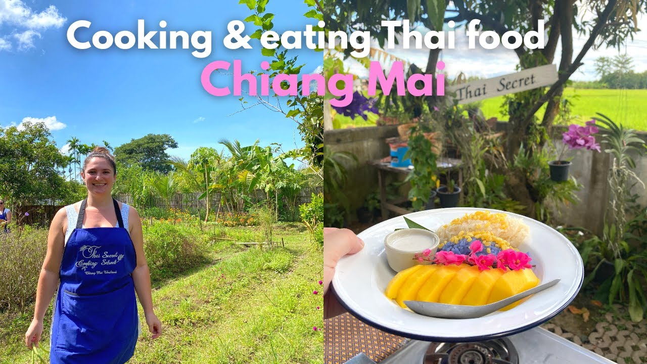 CHIANG MAI cooking class & eating THAI Food | Thailand