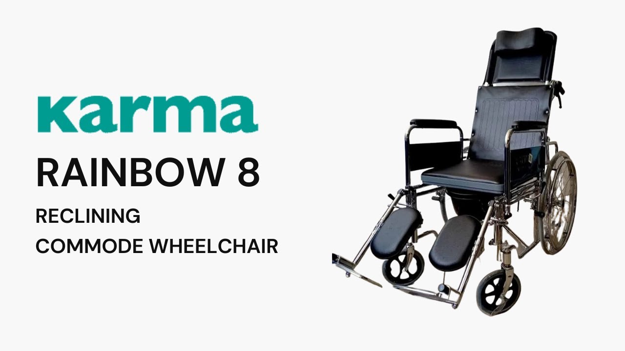 Karma Rainbow 8 Commode Wheelchair - Installation #trending #karma #commodewheelchair