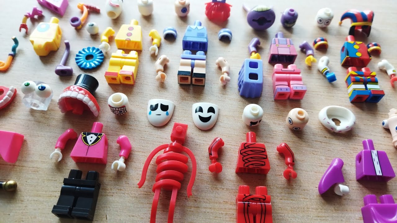 Lego the amazing digital circus minifigure | pomni, jax, ragatha, kinger, gangle | unofficial lego