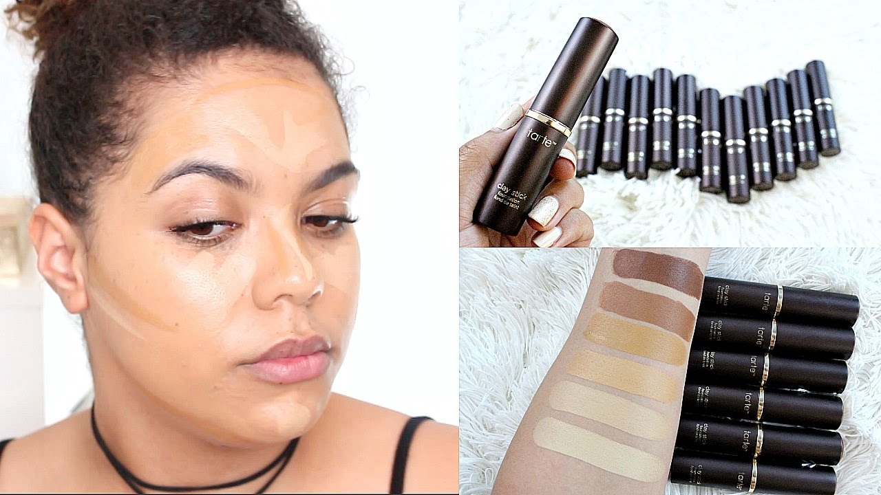 NEW tarte Amazonian Clay Stick Foundation Review (oily skin) ALL 12 SHADES!