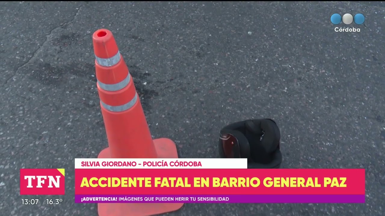 Otro accidente fatal en Córdoba: iba en moto, cruzó en rojo, chocó y murió