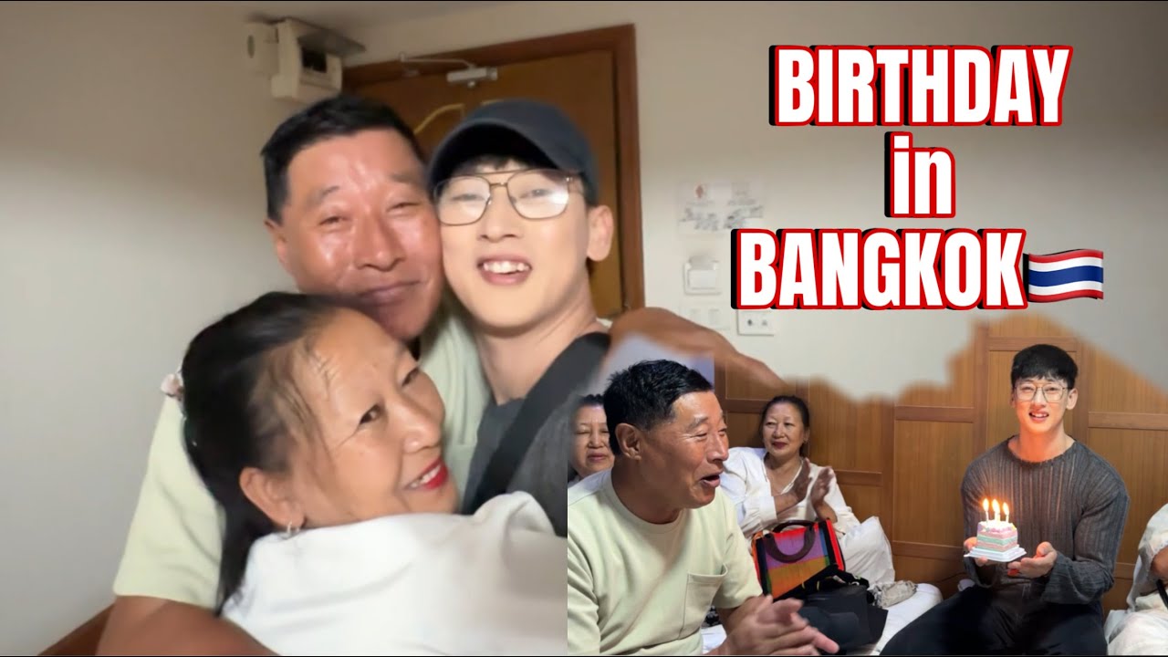 Celebrating my birthday with my family in Bangkok 🎂