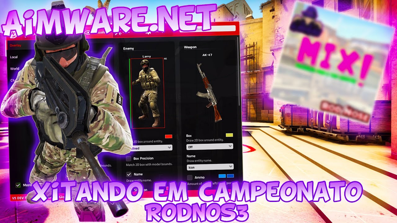 CSGO - Xitando em Campeonato com Amigos (RodNos3) | FT. Aimware | CSGO LegitHacking