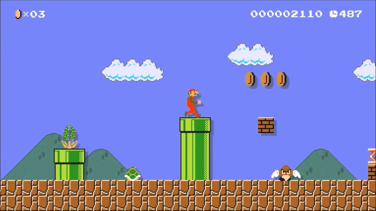 Super Mario Maker Monday Episode 1 - beginning test and skinny mushroom