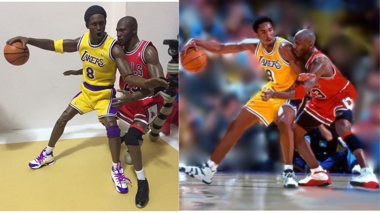 ENTERBAY CUSTOMIZE KOBE BRYANT & MICHAEL JORDAN 1/6 SCALE ACTION FIGURE - UNBOXING & REVIEW