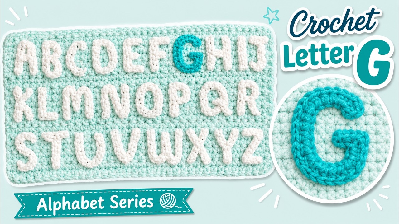 Letter G: A to Z In Crochet Alphabet | EASY | The Crochet Crowd