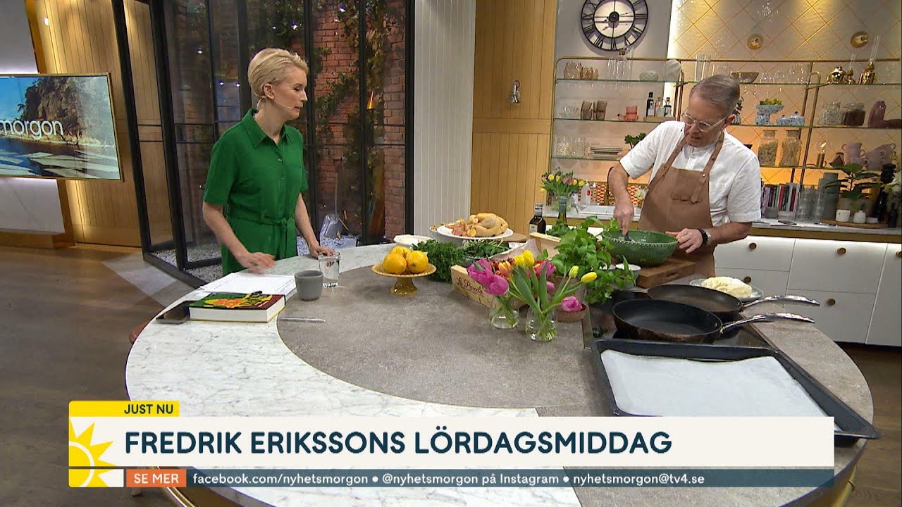 Fredrik Eriksson gör det igen! Lördagsmiddag med höjder som får Sko… | Nyhetsmorgon | TV4 & TV4 Play