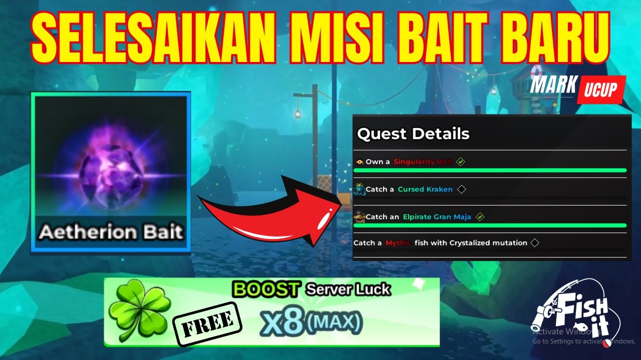 LIVE 🔴QUEST BAIT SECRET KOK SUSAH YA !!?? FREE BOOST X8   | Fish It ROBLOX