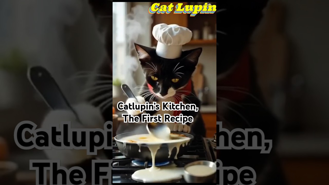 Catlupin&rsquo;s Kitchen  The First Recipe 🐾🍳 #PetChef #Shorts#Catlupin #PetChef #FunnyCats #Shorts #fyp