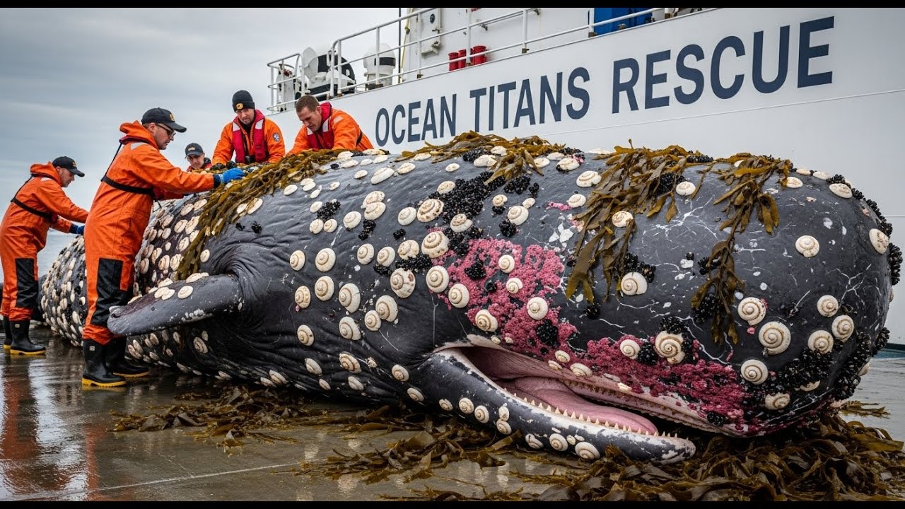 Превратился в камень! 🪨 Спасение кашалота🐋 от ракушек — шок!😱