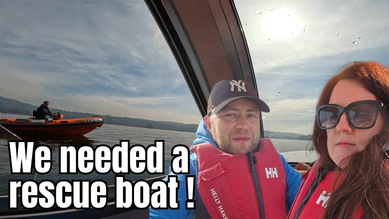 We hired a boat on Lake Windermere and broke down
