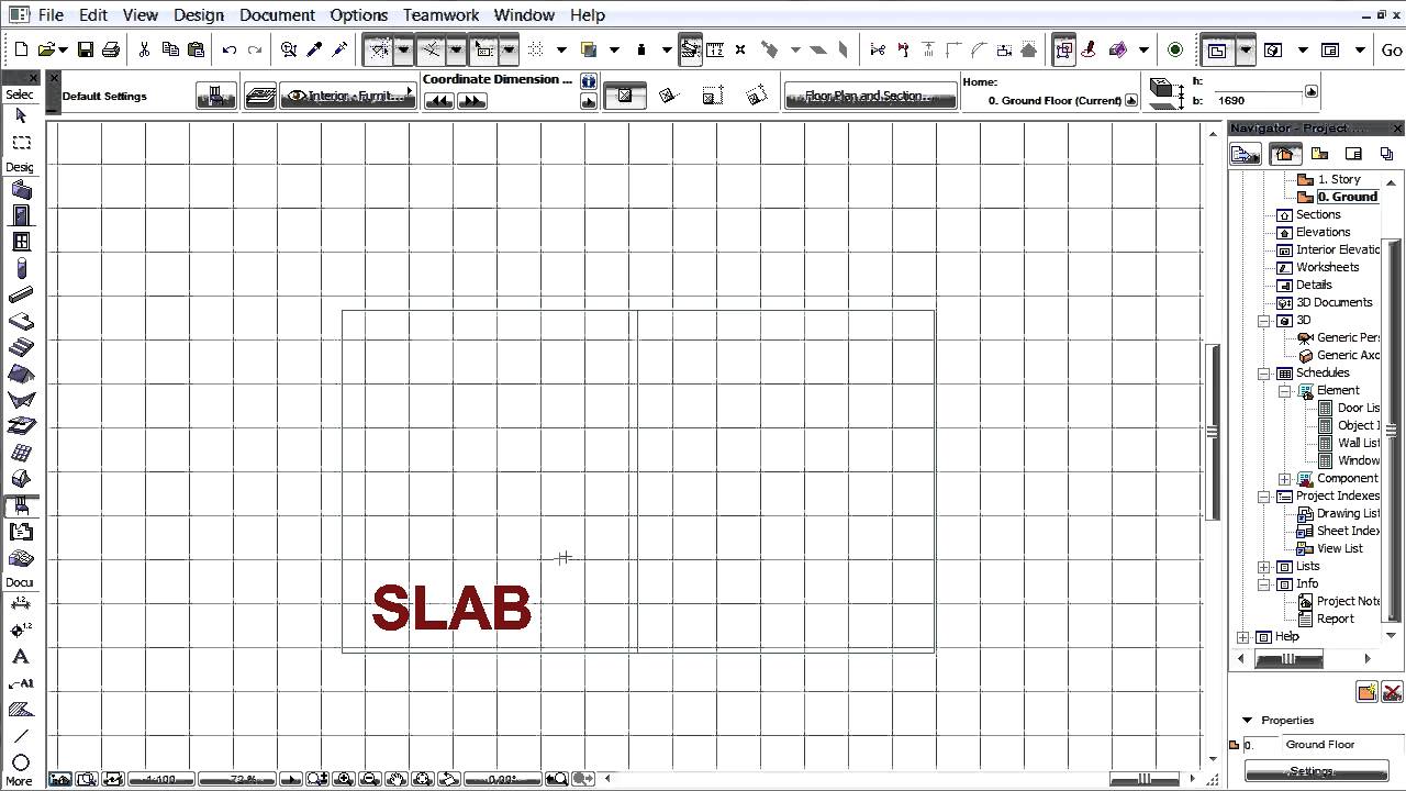 Coordinate dimension in ARCHICAD