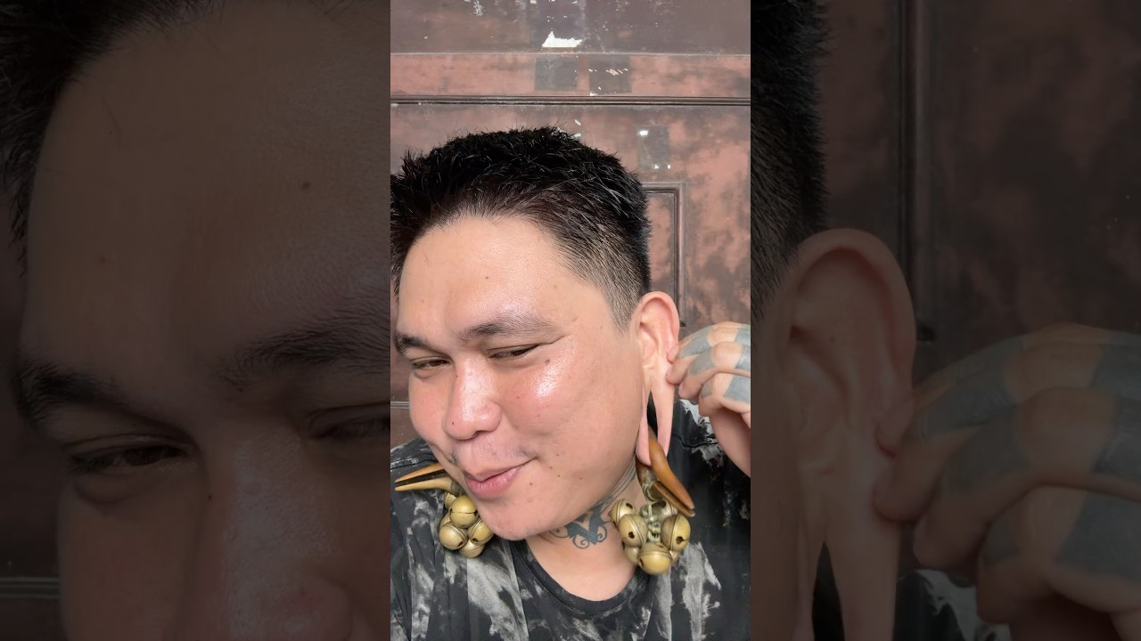 Main Ke Suku Dayak Harus Punya Tattoo & Telinga Panjang #shorts