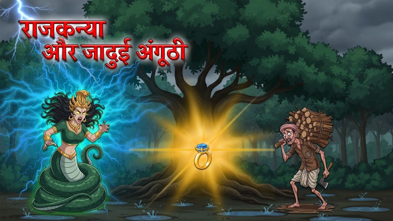 गरीब लकड़हारे का भाग्य || हिन्दी कहानी | Hindi Story | Moral Stories | Cartoon Kahani