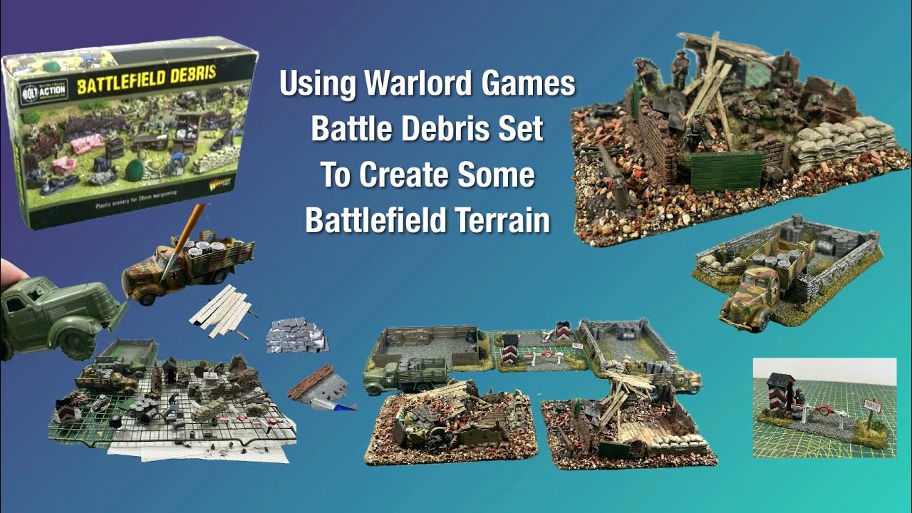 Создание разбросанной местности с помощью «Battle Debris Box» из игры Warlord Games
