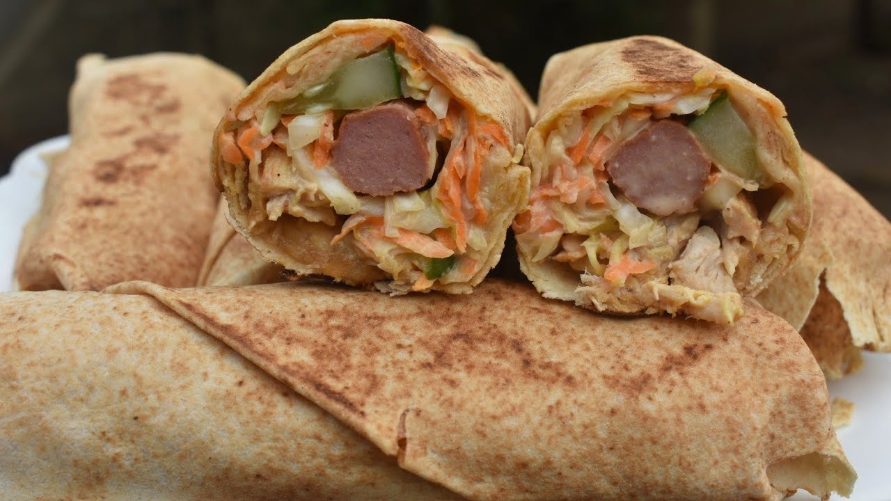 CHICKEN SHAWARMA RECIPE. NIGERIAN CHICKEN SHAWARMA