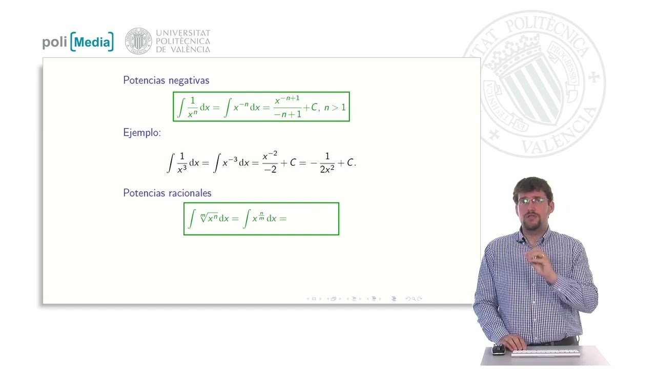 Primitive functions of the powers | 1/20 | UPV