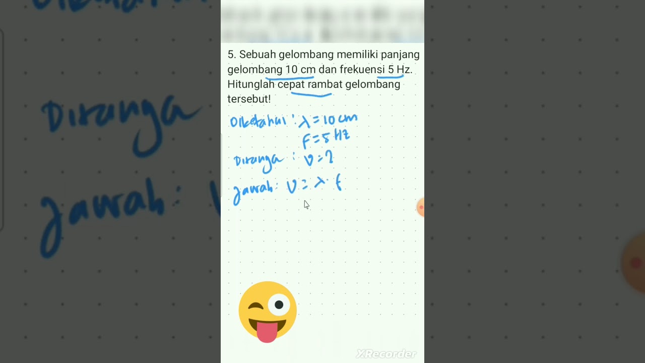 BUKU PR 5: SOAL CEPAT RAMBAT GELOMBANG
