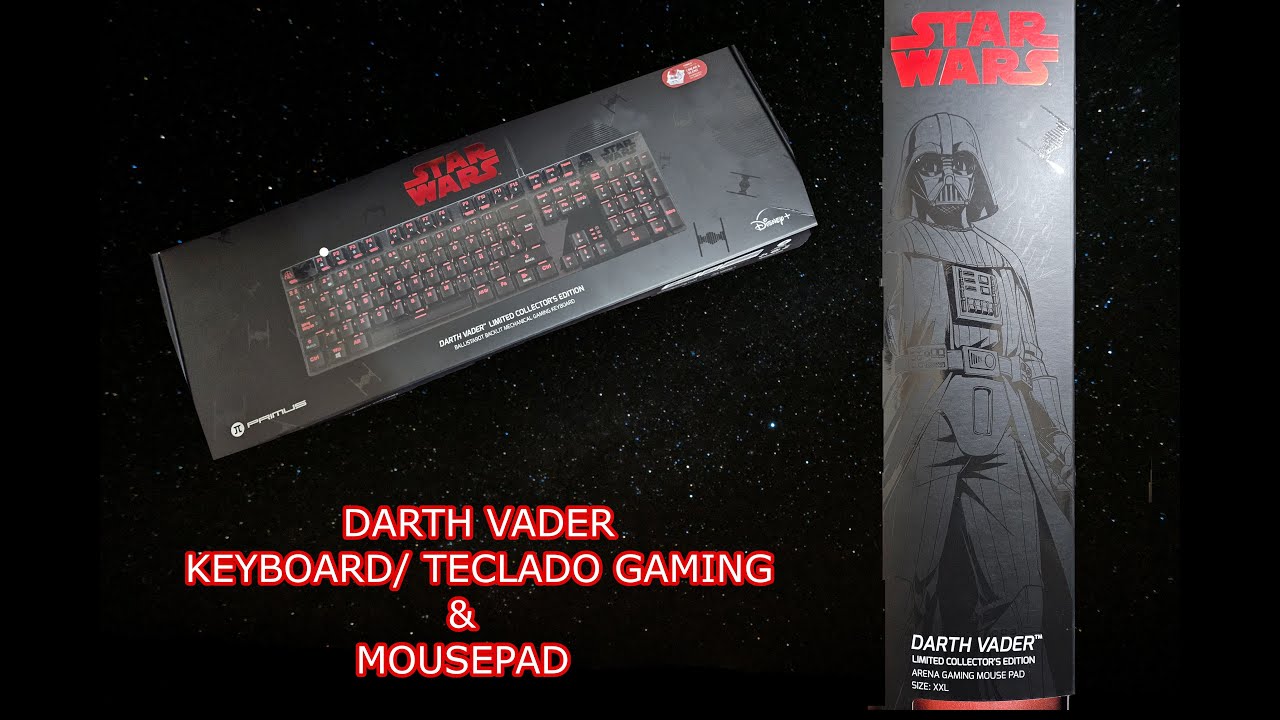DARTH VADER KEYBOARD GAMER  & MOUSEPAD XXL| TECLADO | IMPRESIONANTE!