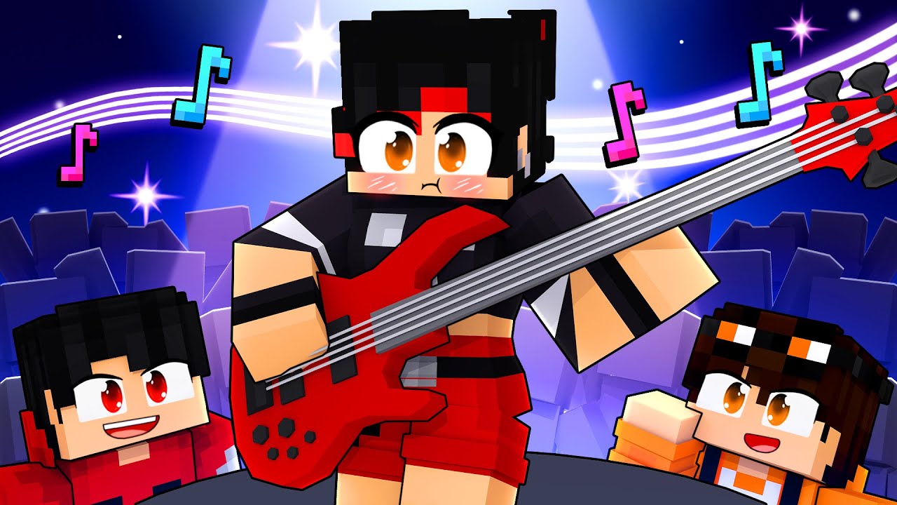 A IRMÃ SECRETA do P3DRU fez um SHOW na ESCOLA do Minecraft
