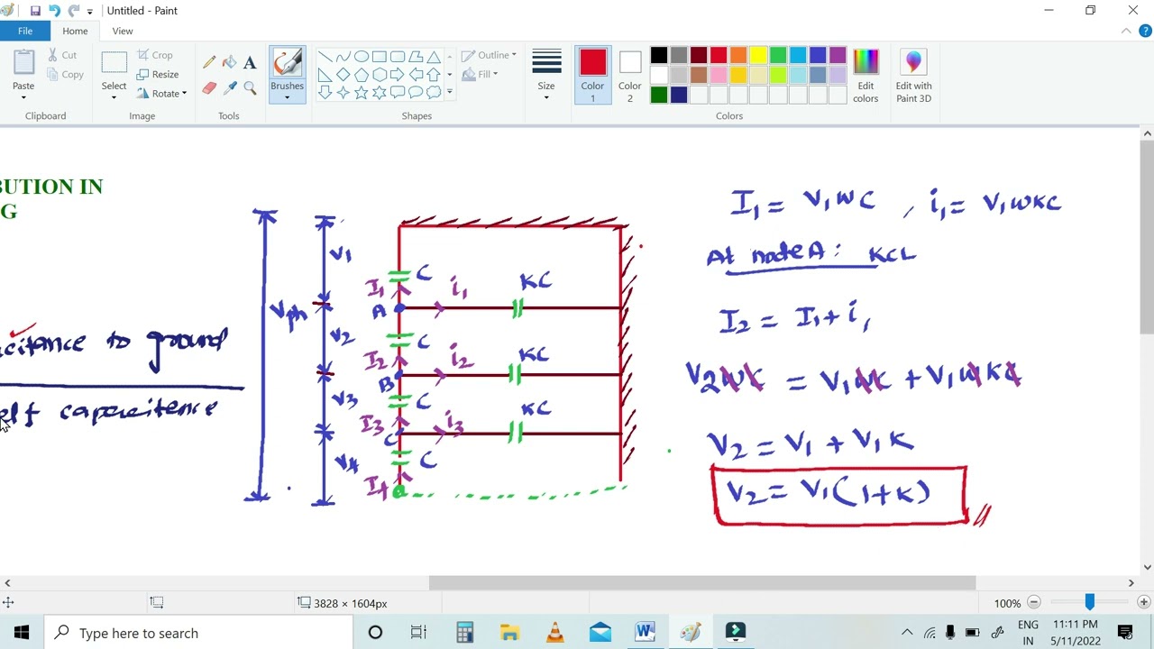 VOLTAGE DISTRIBUTION IN INSULATOR STRING