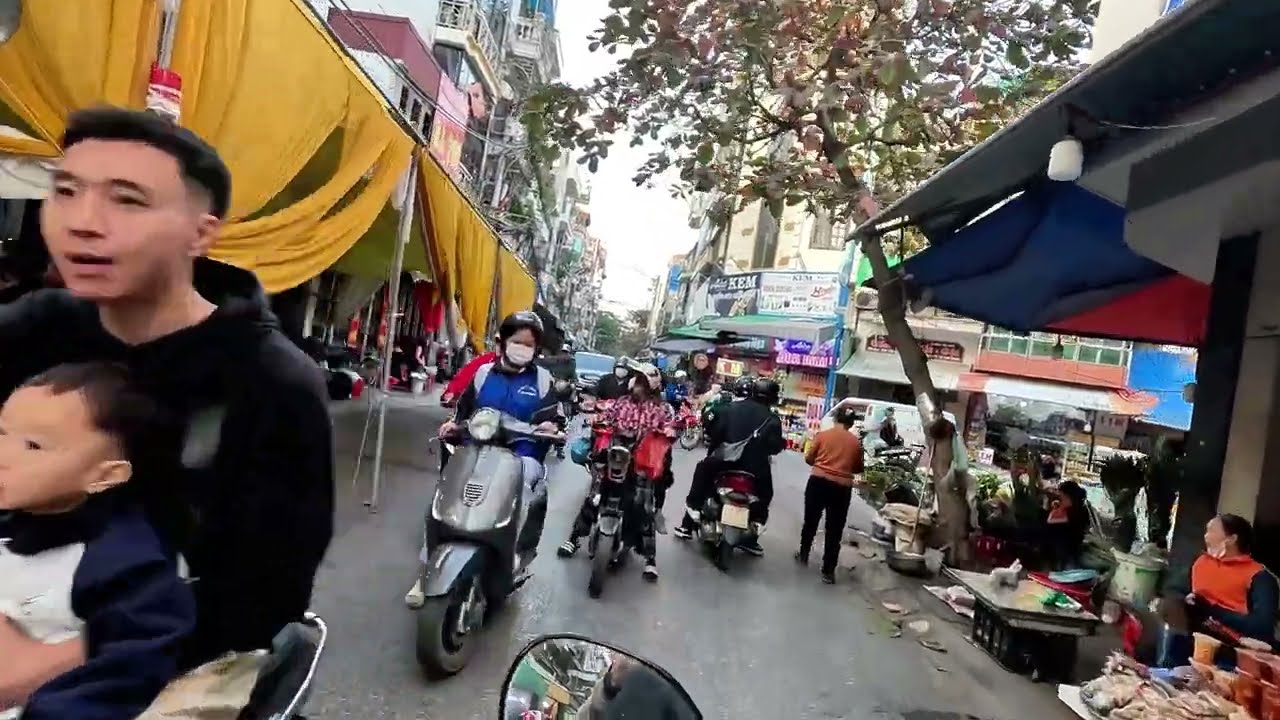 The street of Hai Duong province in Vietnam