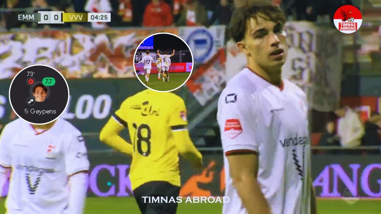 Tim Geypens cetak 1 assist FC Emmen vs VVV Venlo