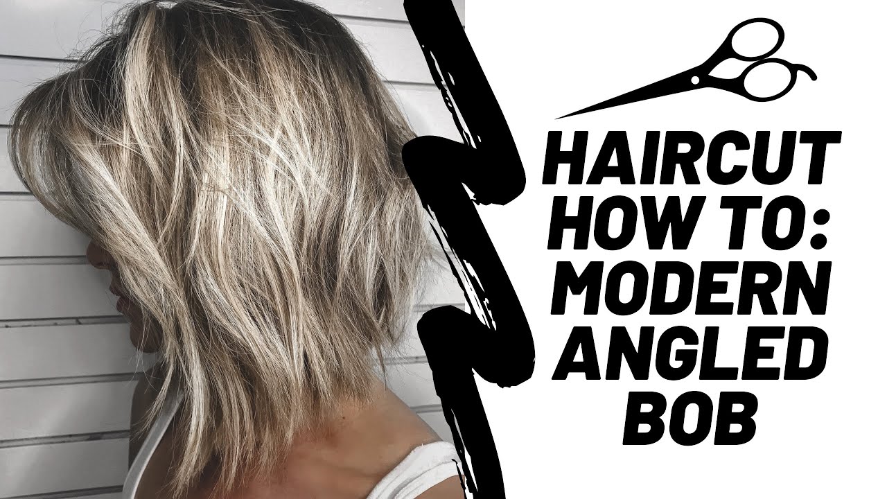 HAIRCUT TUTORIAL / ANGLED BOB HAIRCUT / LANCE WRIGHT / 2020