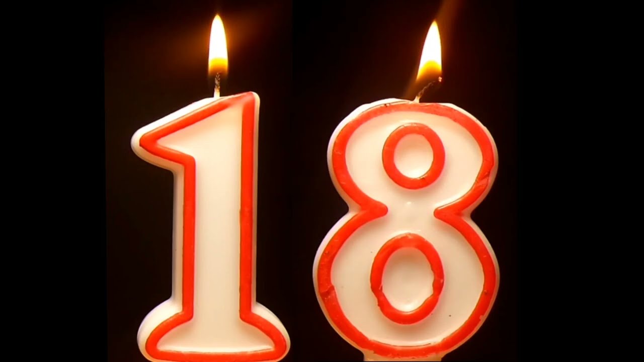 Birthday candles 18