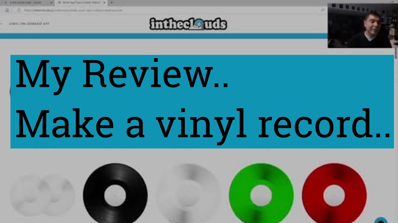 Intheclouds.com My thoughts and Experience . Make your own Vinyl Record.