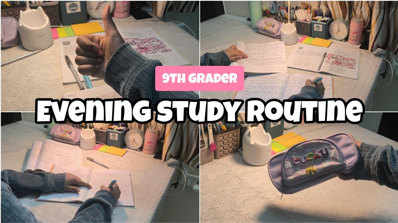 🌸Evening study routine🌟📚 As a 9th grader🌷After school routine too🌸