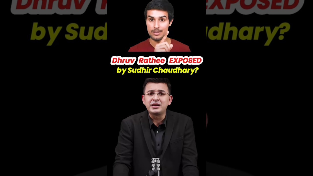 Dhruv Rathee EXPOSED by Sudhir Chaudhary? #shorts