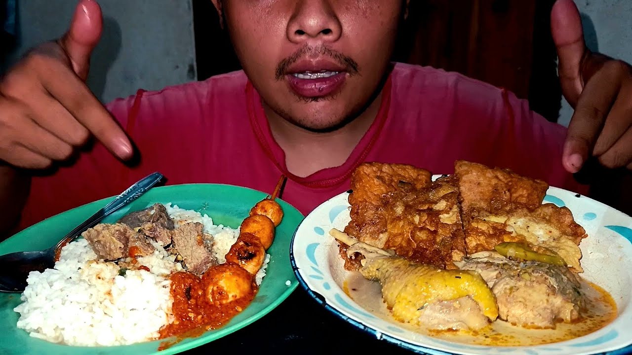 MUKBANG DAGING KUAH SATE TELUR TEMPE