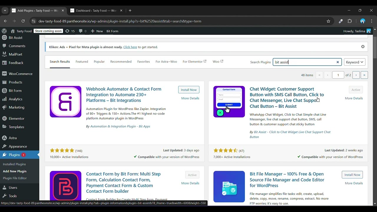WordPress Floating Contact Button Plugin | Bit Assist Tutorial