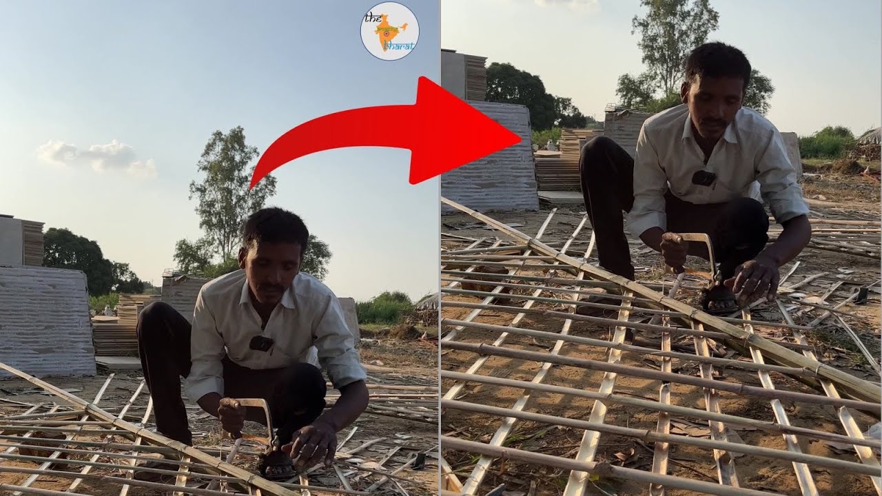 छप्पर ऐसे बनते है 👌 || Bamboo House Making || The Amazing Bharat
