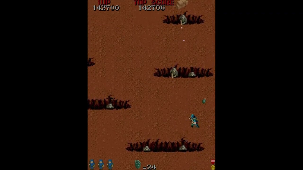 Commando (Arcade, 1985) – Full Longplay | Classic Run & Gun War Action